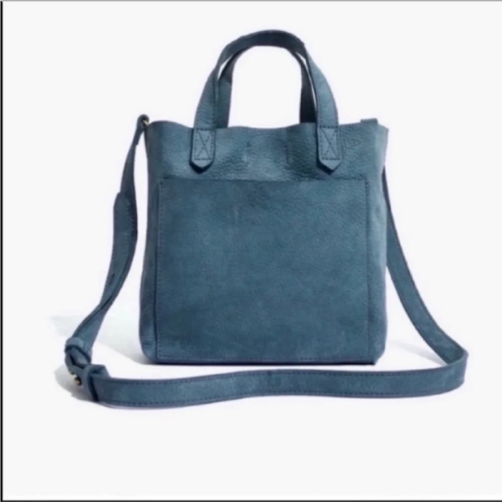 Madewell Blue Small Transport Crossbody Suede Edition Sold Out Mini Sold out - Picture 2 of 12